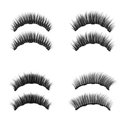 4-Pair Magnetic Eyelashes & Eyeliner Kit