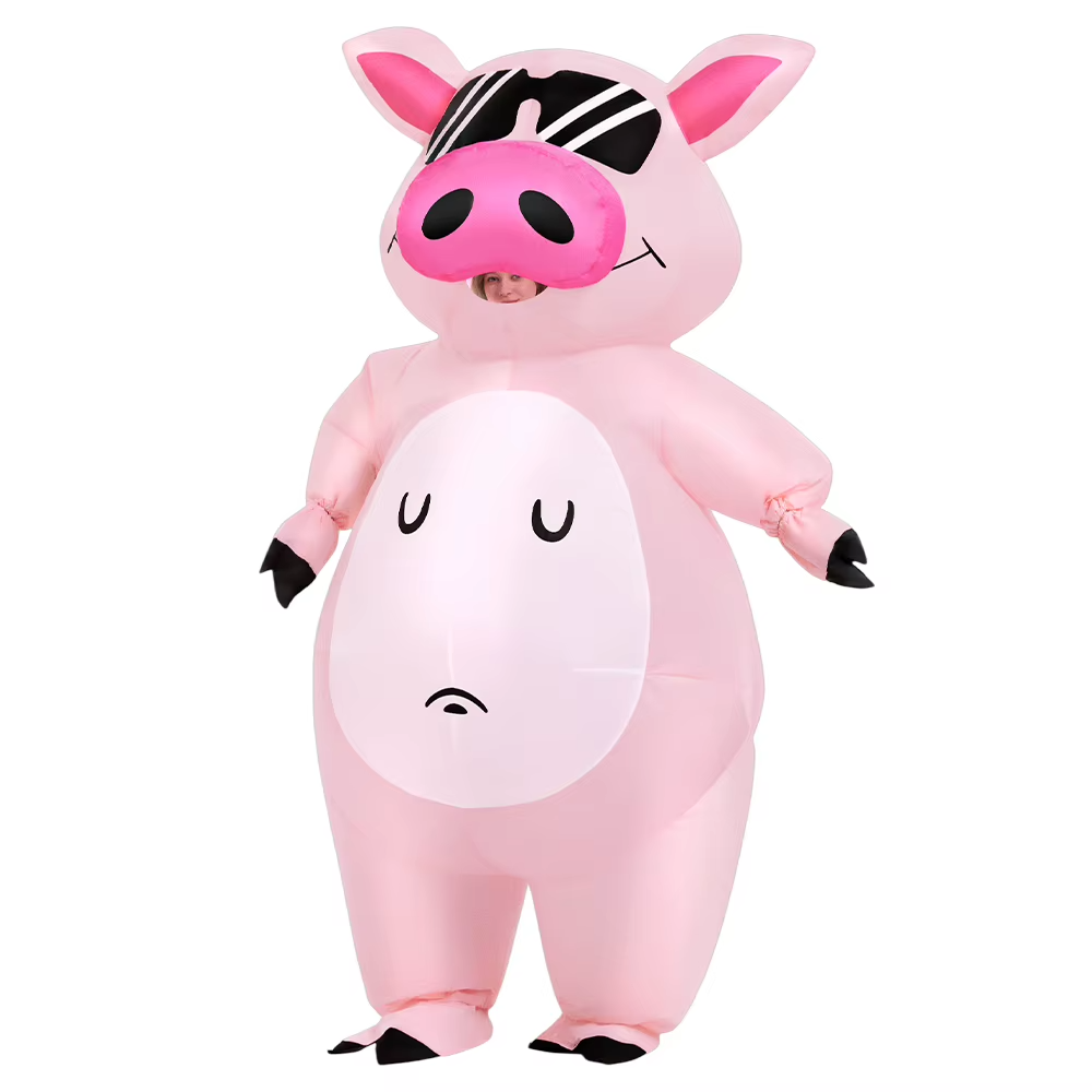 Pink Piglet Inflatable Costume | Fun Party & Halloween Suit