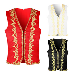 Gold-Trim Baroque Costume Waistcoat