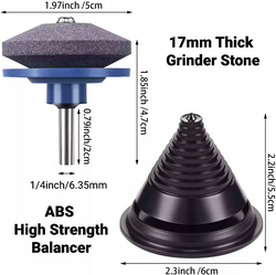 Sharp Blades in Seconds! Lawn Mower Blade Sharpener & Balancer Kit