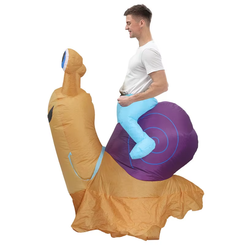 Riding Snail Inflatable Costume | Funniest Party Outfit