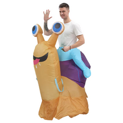 Riding Snail Inflatable Costume | Funniest Party Outfit