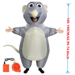 Cartoon Mouse Inflatable Costume for Adults | Funny Halloween Outfit