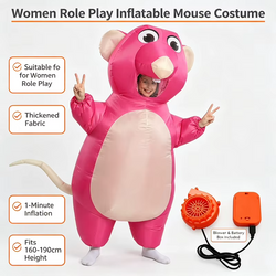 Cartoon Mouse Inflatable Costume for Adults | Funny Halloween Outfit