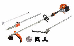 52cc 5-in-1 Multi-Function Garden Tool Set | Brush Cutter & Chainsaw