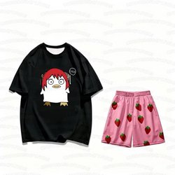 Gintama T-Shirt & Strawberry Shorts Set