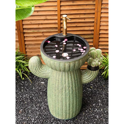 Adorable Cactus Outdoor Washbasin for Small Balconies & Gardens