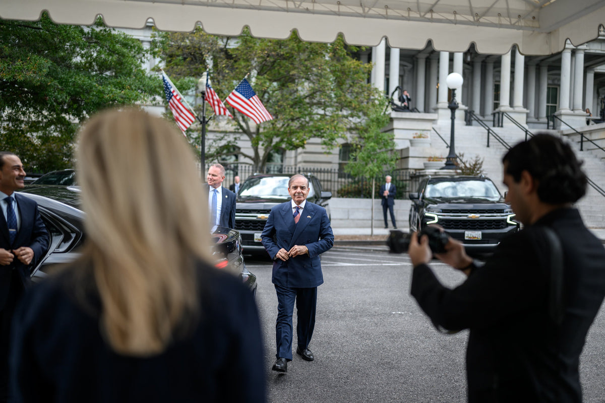 Prime Minister Shehbaz Sharif during his Washington visit on 25 September 2025; file photograph