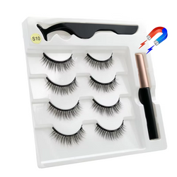4-Pair Magnetic Eyelashes & Eyeliner Kit