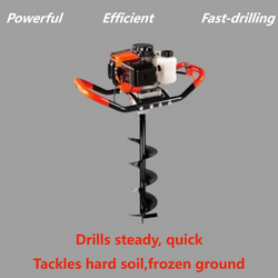 62cc Heavy-Duty Gas Earth Auger | Post Hole Digger for Farm & Garden