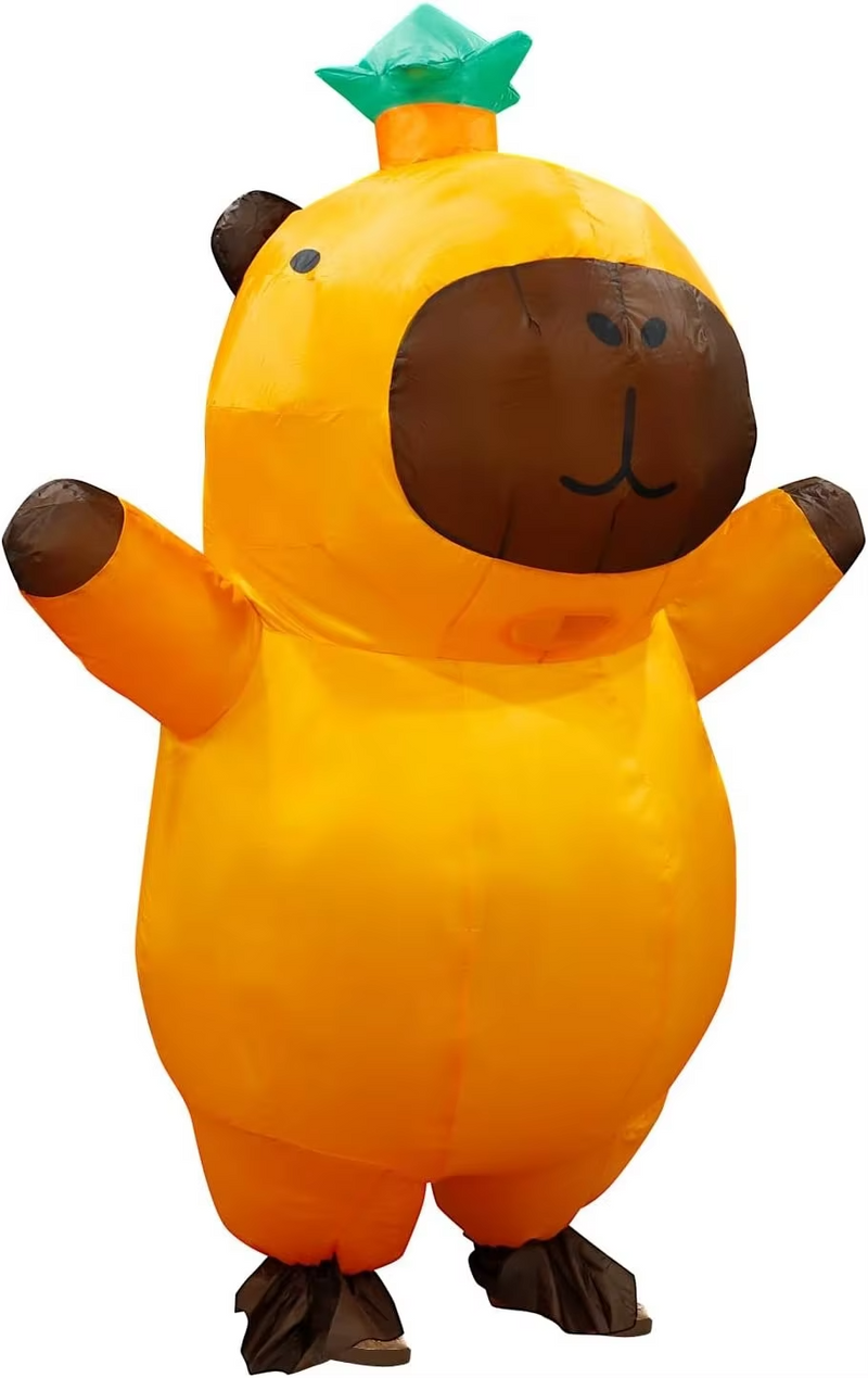 Capybara Inflatable Costume for Adults 🦫 | Funny Blow Up Mascot Suit