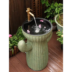 Adorable Cactus Outdoor Washbasin for Small Balconies & Gardens