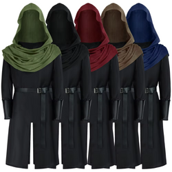 Medieval Hooded Knight Costume Tunic