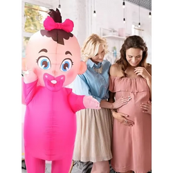 Blue & Pink Inflatable Baby Costume Duo