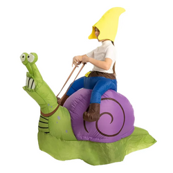 Riding Snail Inflatable Costume | Funniest Party Outfit