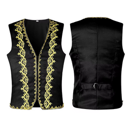Gold-Trim Baroque Costume Waistcoat