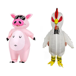 Pink Piglet Inflatable Costume | Fun Party & Halloween Suit