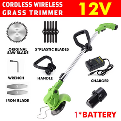 Cordless 3-in-1 Electric Grass Trimmer & Brush Cutter