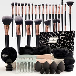 Complete Makeup Brush & Travel Beauty Tool Set